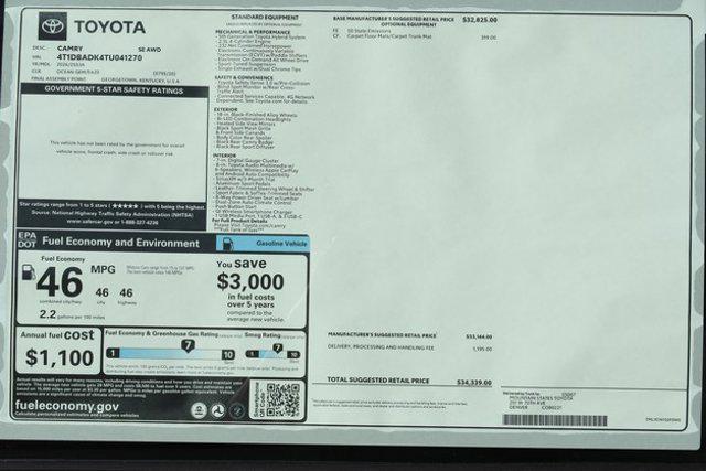 new 2026 Toyota Camry car, priced at $32,901