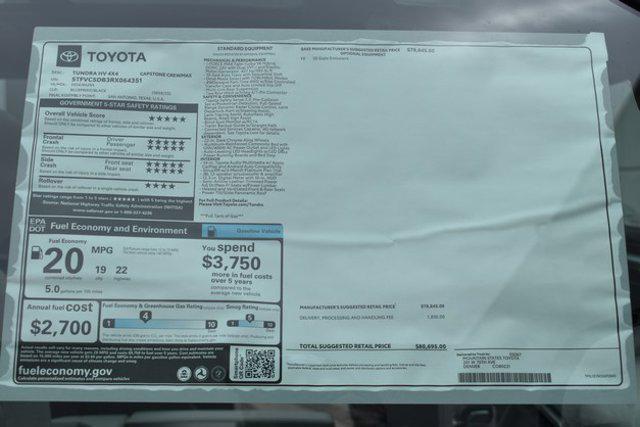 new 2024 Toyota Tundra Hybrid car, priced at $76,553