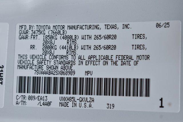 new 2025 Toyota Sequoia car, priced at $77,451