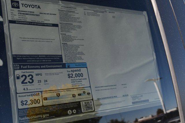 new 2025 Toyota 4Runner car, priced at $60,021