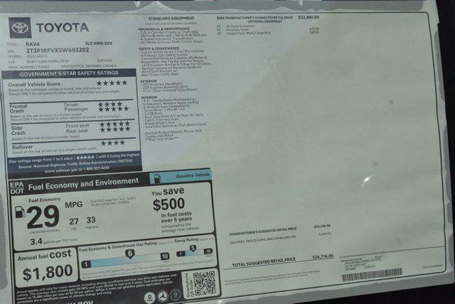 new 2025 Toyota RAV4 car, priced at $33,241