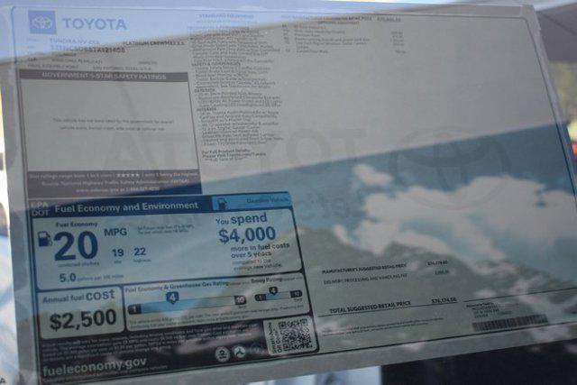 new 2026 Toyota Tundra Hybrid car, priced at $72,561