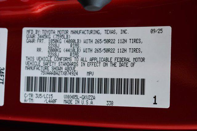 new 2026 Toyota Sequoia car, priced at $87,001