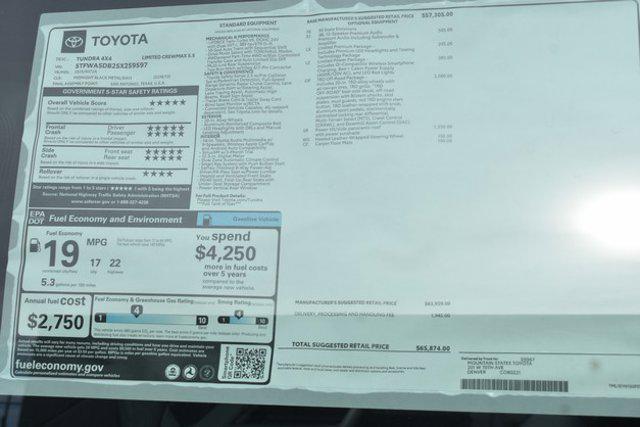 new 2025 Toyota Tundra car, priced at $65,871