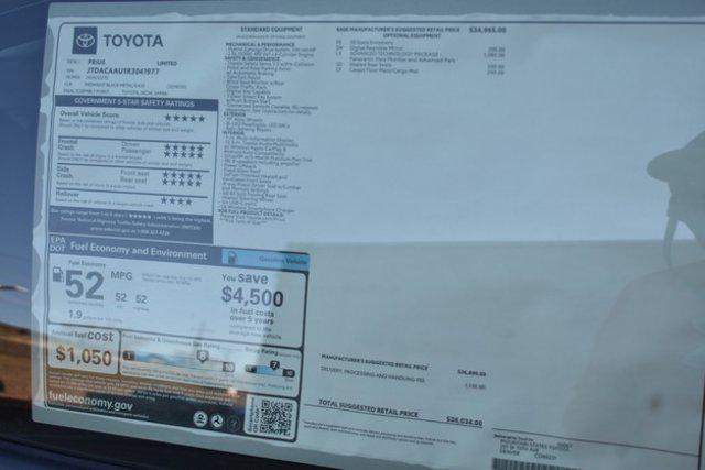 new 2024 Toyota Prius car, priced at $37,541