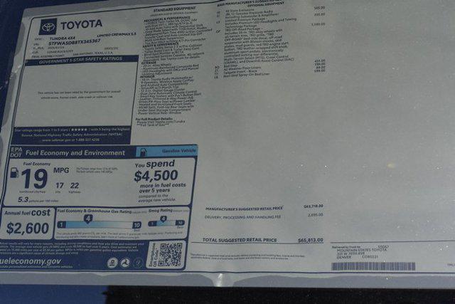 new 2026 Toyota Tundra car, priced at $62,601