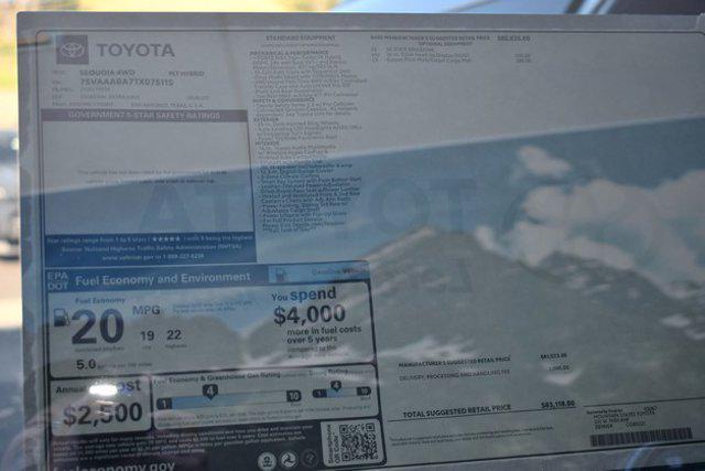 new 2026 Toyota Sequoia car, priced at $83,111