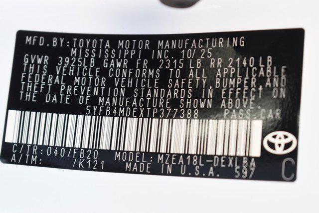 new 2026 Toyota Corolla car, priced at $23,511