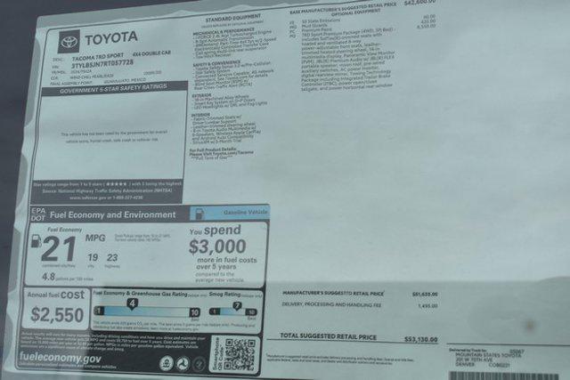 new 2024 Toyota Tacoma car, priced at $51,131