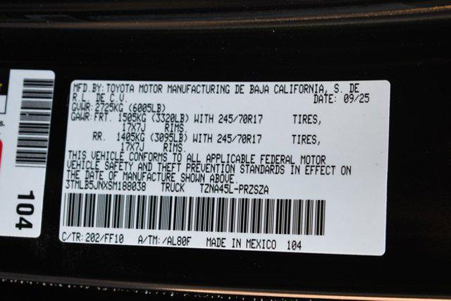 new 2025 Toyota Tacoma car, priced at $43,491
