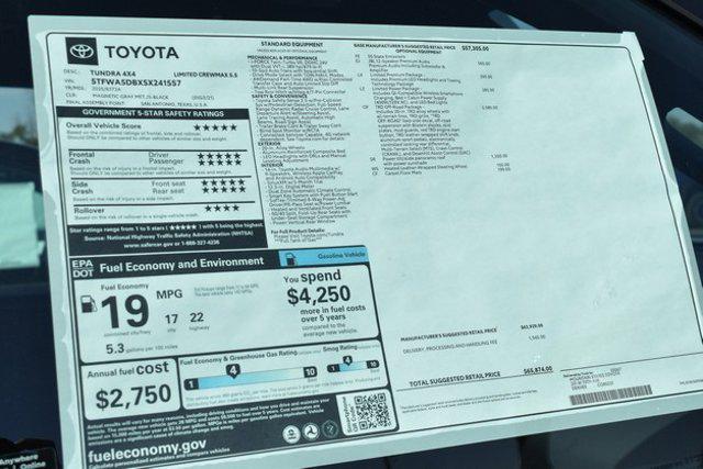 new 2025 Toyota Tundra car, priced at $64,871