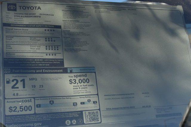 new 2025 Toyota Tacoma car, priced at $42,931