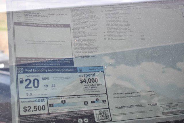 new 2026 Toyota Tundra Hybrid car, priced at $66,171