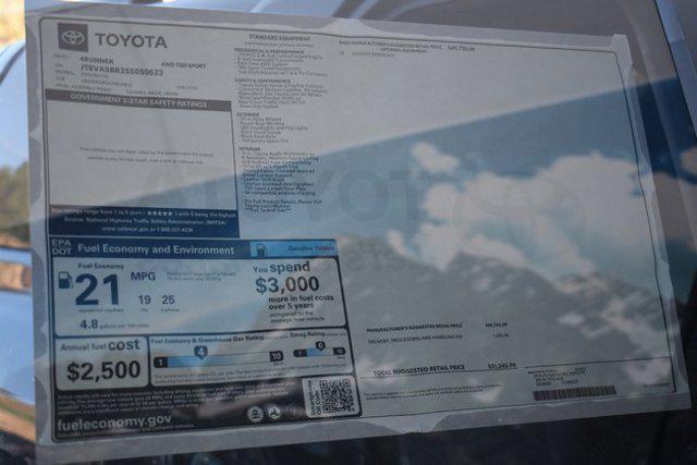 new 2025 Toyota 4Runner car, priced at $48,391