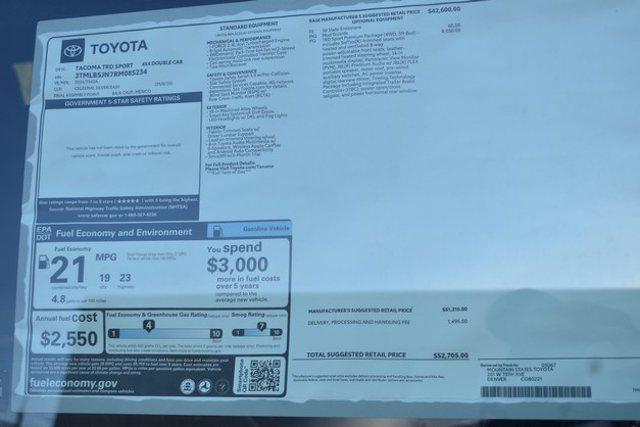 new 2024 Toyota Tacoma car, priced at $49,521