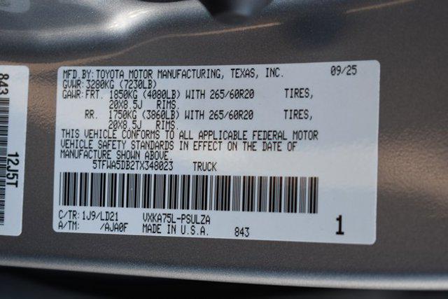 new 2026 Toyota Tundra car, priced at $62,101