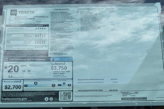 new 2024 Toyota Tundra Hybrid car, priced at $63,092