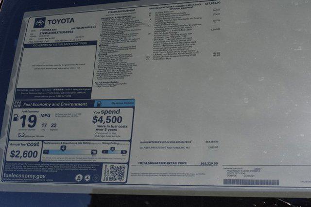 new 2026 Toyota Tundra car, priced at $62,101