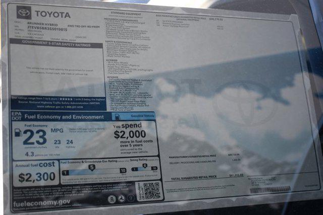 new 2025 Toyota 4Runner car, priced at $60,021