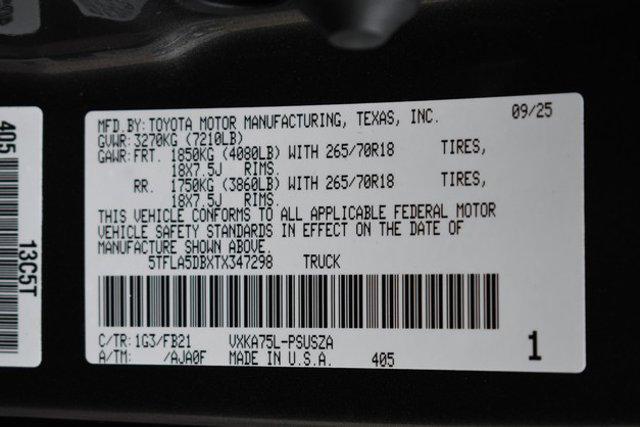 new 2026 Toyota Tundra car, priced at $52,561