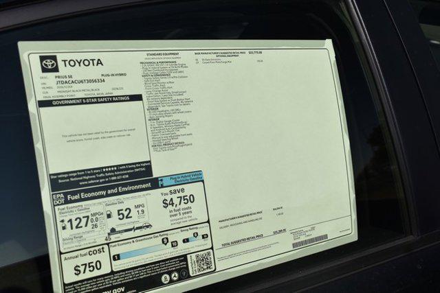 new 2026 Toyota Prius Plug-In Hybrid car, priced at $34,681