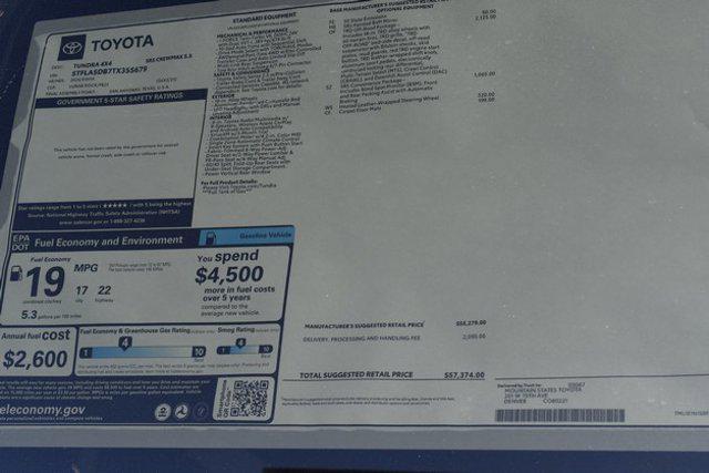 new 2026 Toyota Tundra car, priced at $54,751