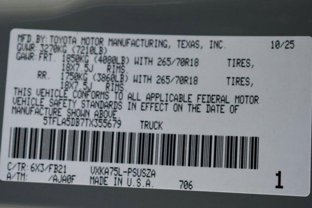 new 2026 Toyota Tundra car, priced at $54,751