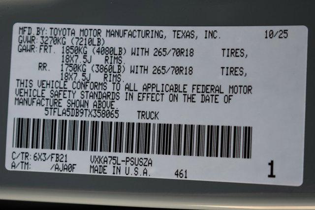 new 2026 Toyota Tundra car, priced at $54,751