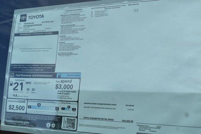 new 2025 Toyota Tacoma car, priced at $40,431