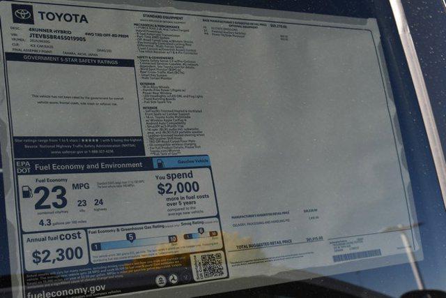 new 2025 Toyota 4Runner car, priced at $60,021