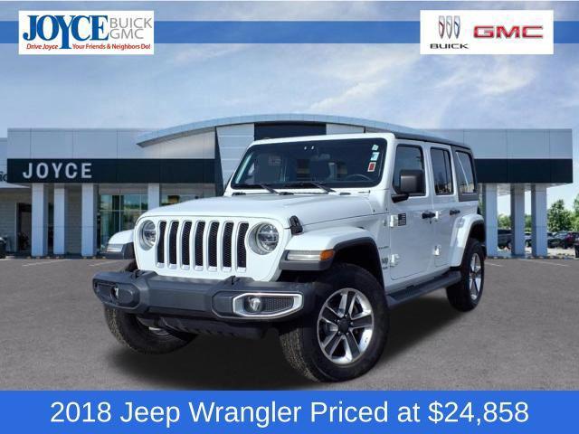 used 2018 Jeep Wrangler Unlimited car, priced at $24,858