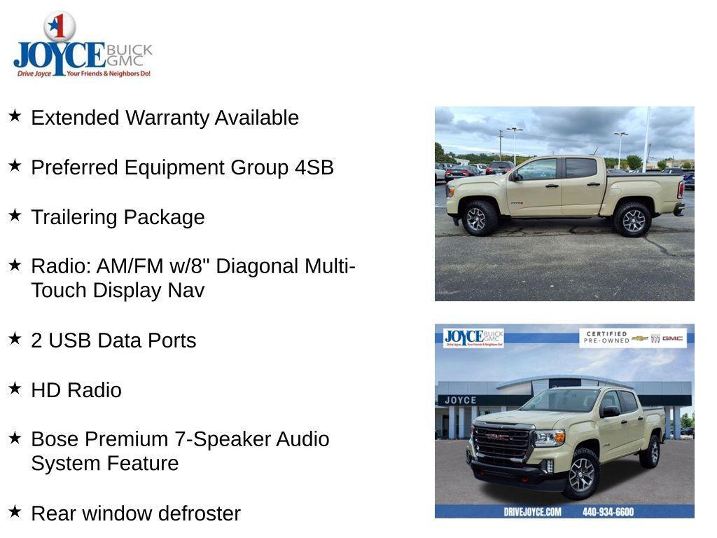used 2022 GMC Canyon car, priced at $30,846
