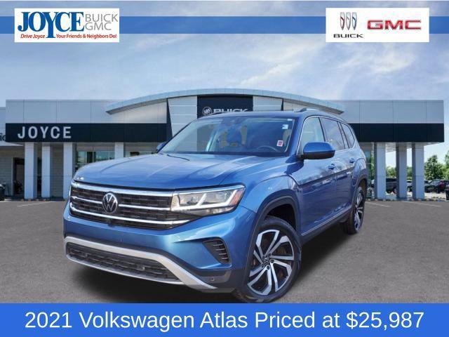 used 2021 Volkswagen Atlas car, priced at $25,987