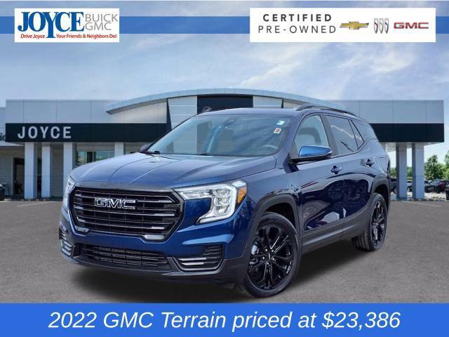 used 2022 GMC Terrain car, priced at $23,386