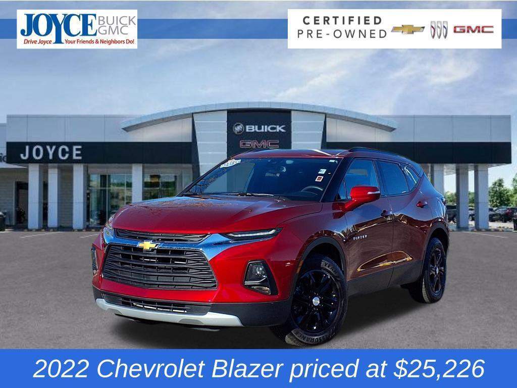 used 2022 Chevrolet Blazer car, priced at $25,226