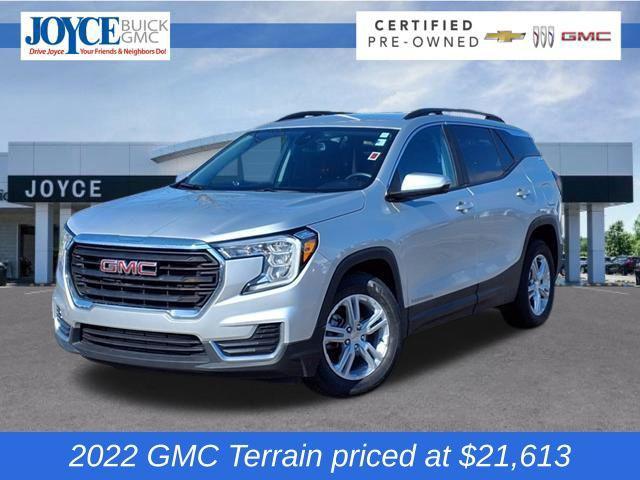 used 2022 GMC Terrain car, priced at $21,613