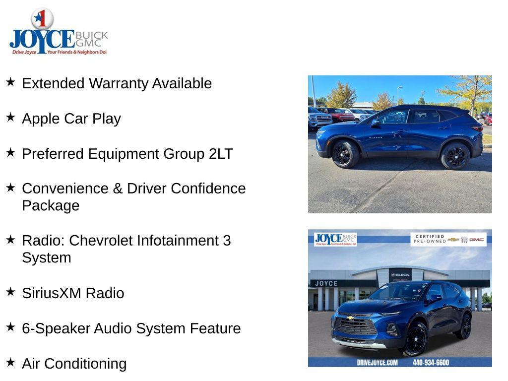 used 2022 Chevrolet Blazer car, priced at $25,939