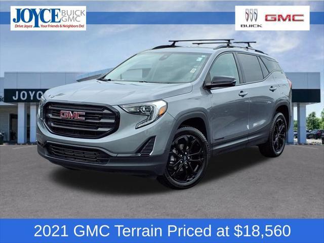 used 2021 GMC Terrain car, priced at $18,560