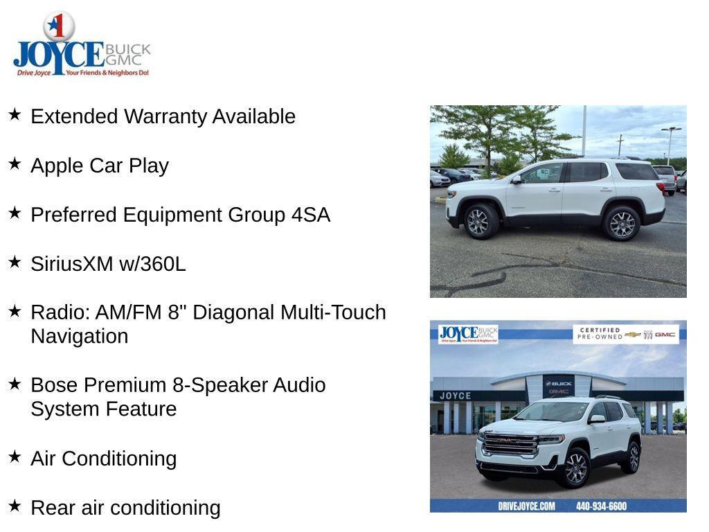 used 2022 GMC Acadia car, priced at $30,695