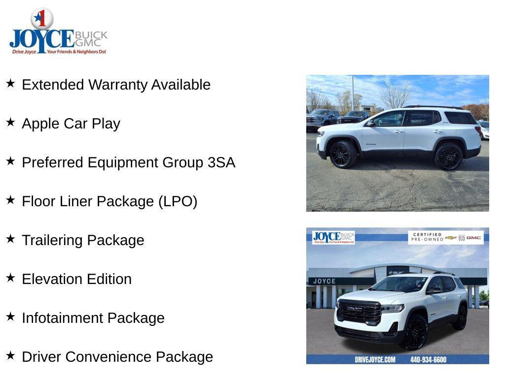 used 2023 GMC Acadia car, priced at $27,898