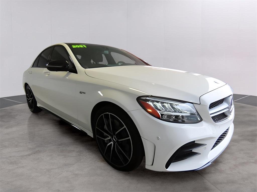 used 2021 Mercedes-Benz AMG C 43 car, priced at $42,777