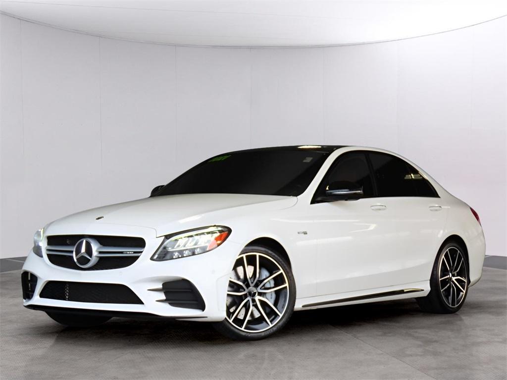 used 2021 Mercedes-Benz AMG C 43 car, priced at $42,977