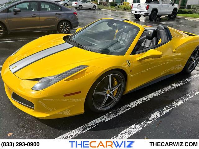 used 2015 Ferrari 458 Spider car, priced at $263,000