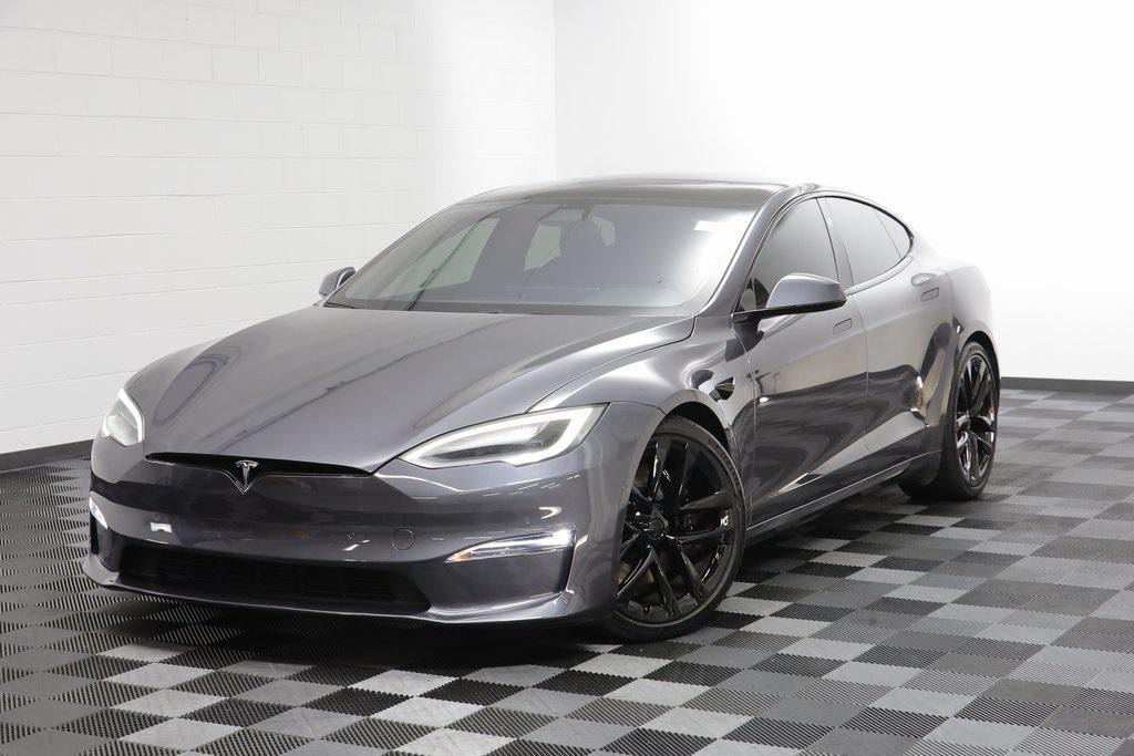 used 2021 Tesla Model S car, priced at $55,787