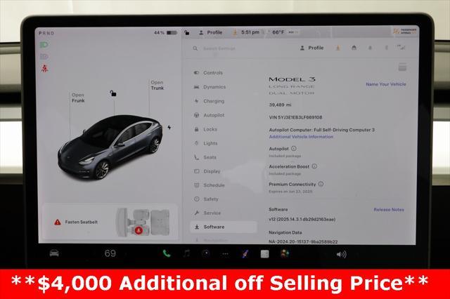 used 2020 Tesla Model 3 car, priced at $24,697