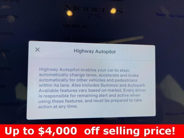 used 2016 Tesla Model S car, priced at $17,997