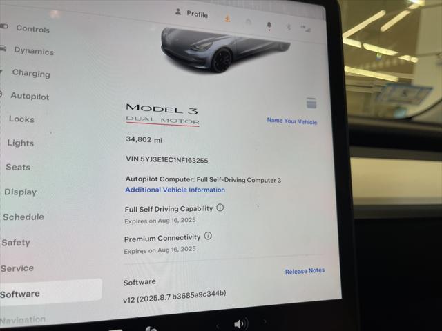 used 2022 Tesla Model 3 car, priced at $28,897