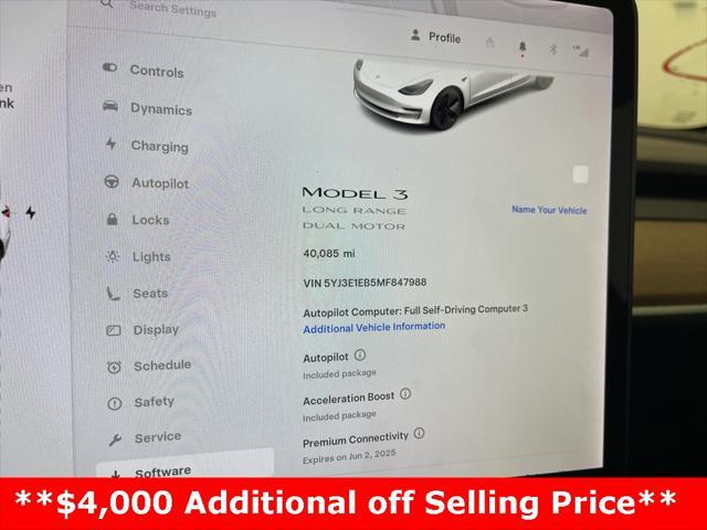 used 2021 Tesla Model 3 car, priced at $24,997