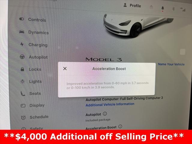 used 2021 Tesla Model 3 car, priced at $24,997