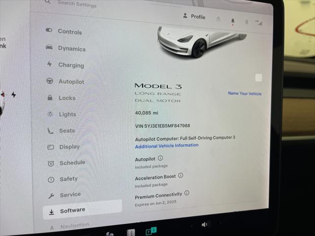 used 2021 Tesla Model 3 car, priced at $25,997